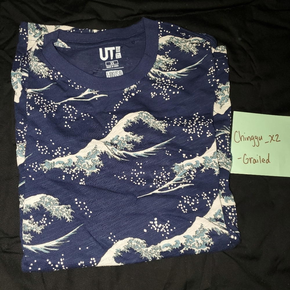 Uniqlo x Hokusai Blue Wave Tee